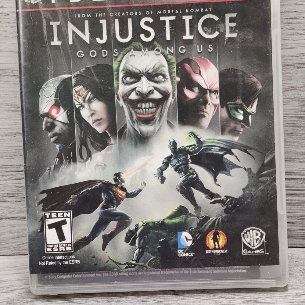 Injustice: Gods Among Us (Sony PlayStation 3, 2013) PS3 GAME COMPLETE DC COMICS
